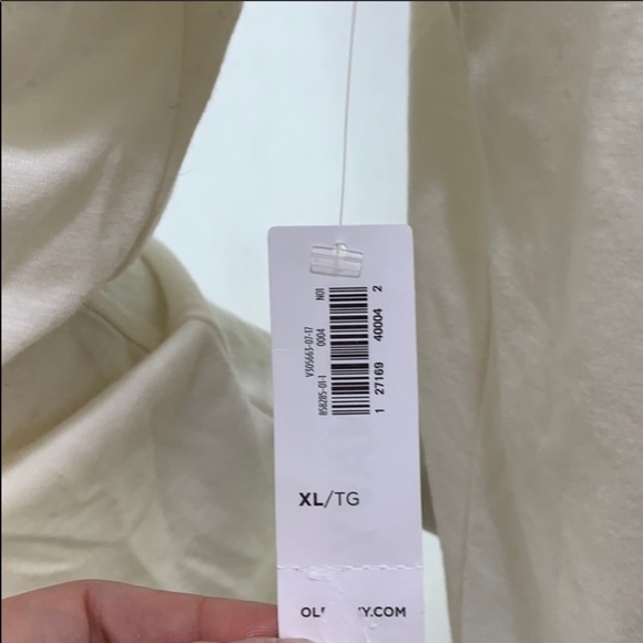 NWT Old Navy off white long sleeve shirt - Picture 5 of 7